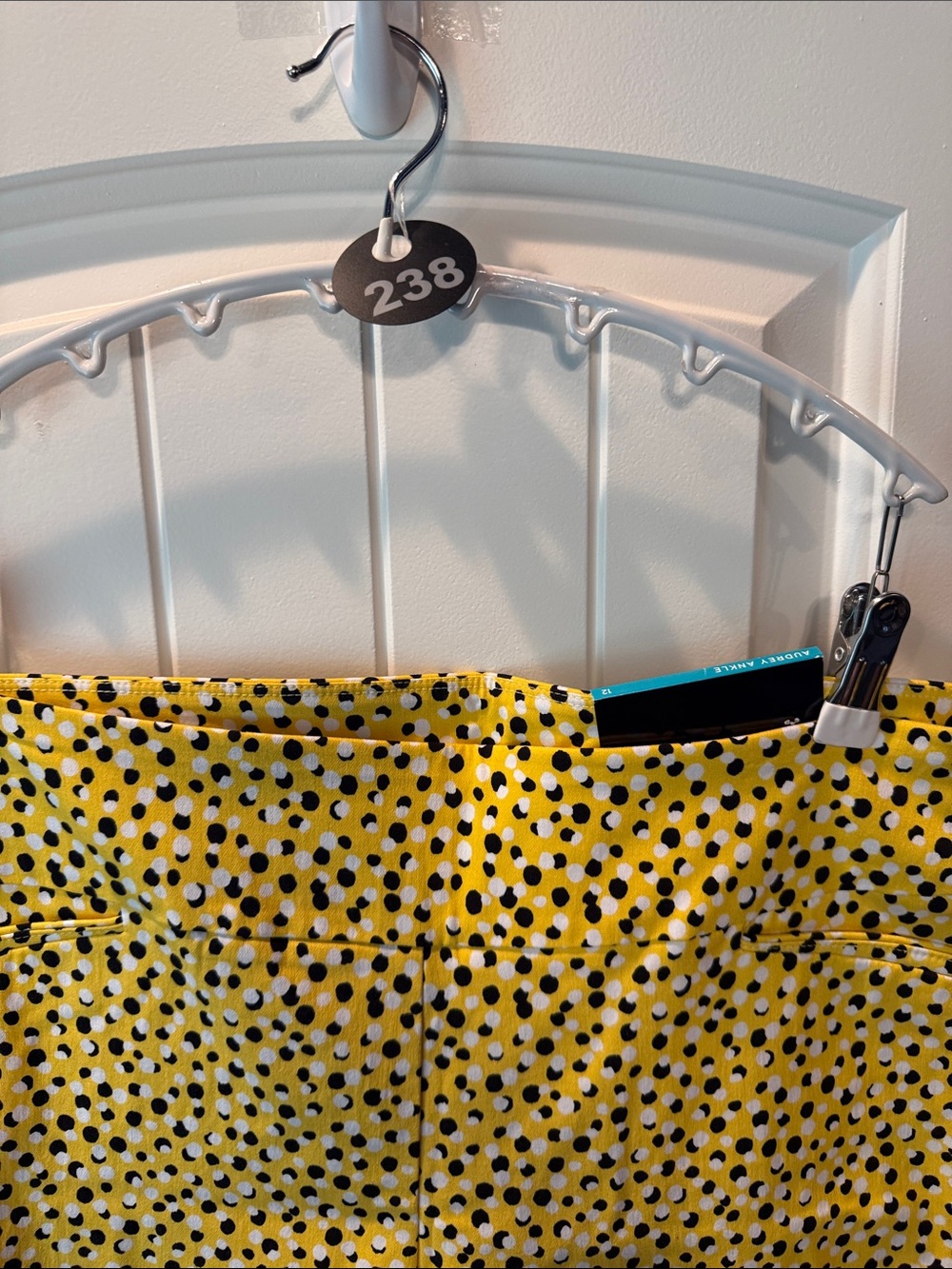 Attyre Yellow Polka Dot Women's Chinos - Picture 5 of 7